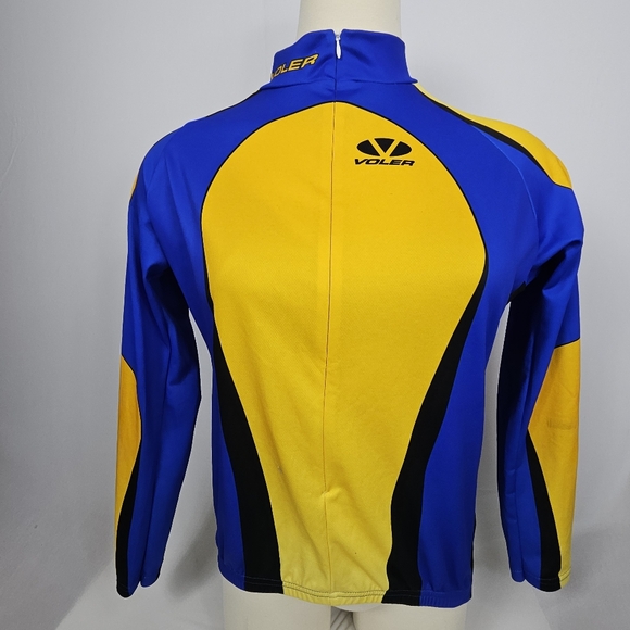 Voler women's Size 3XL 3/4 Zip Cycling Jersey Made in USA Blue Yellow and black - Picture 15 of 15